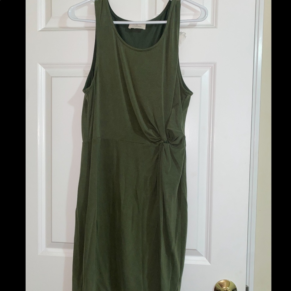 MILITARY GREEN PENCIL DRESS